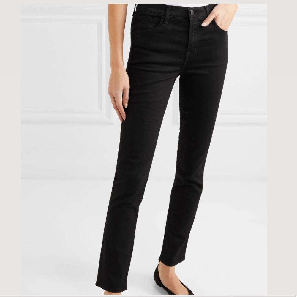 J Brand Ruby 30 black cigarette straight jeans